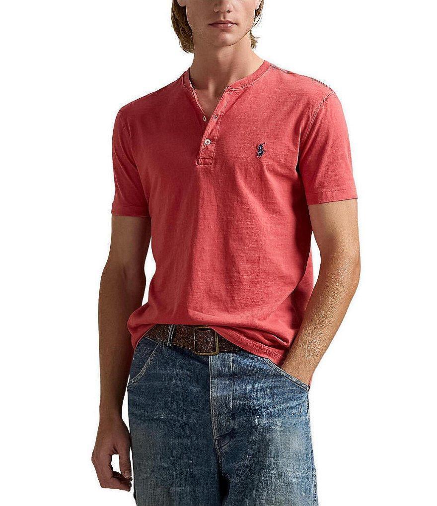 Polo Ralph Lauren Slub Jersey Short Sleeve Henley Shirt Product Image
