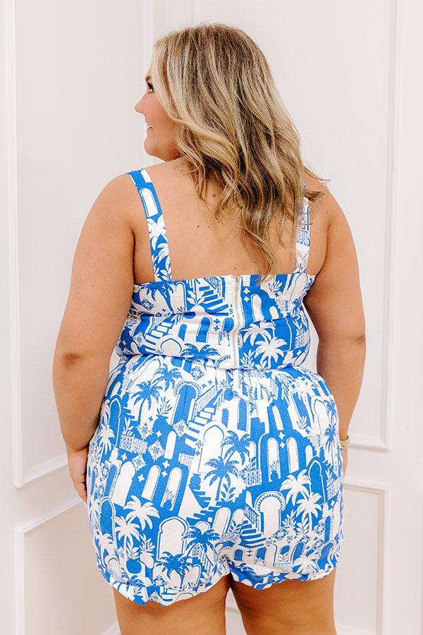 Mykonos Muse Linen-Blend Crop Top Curves Product Image