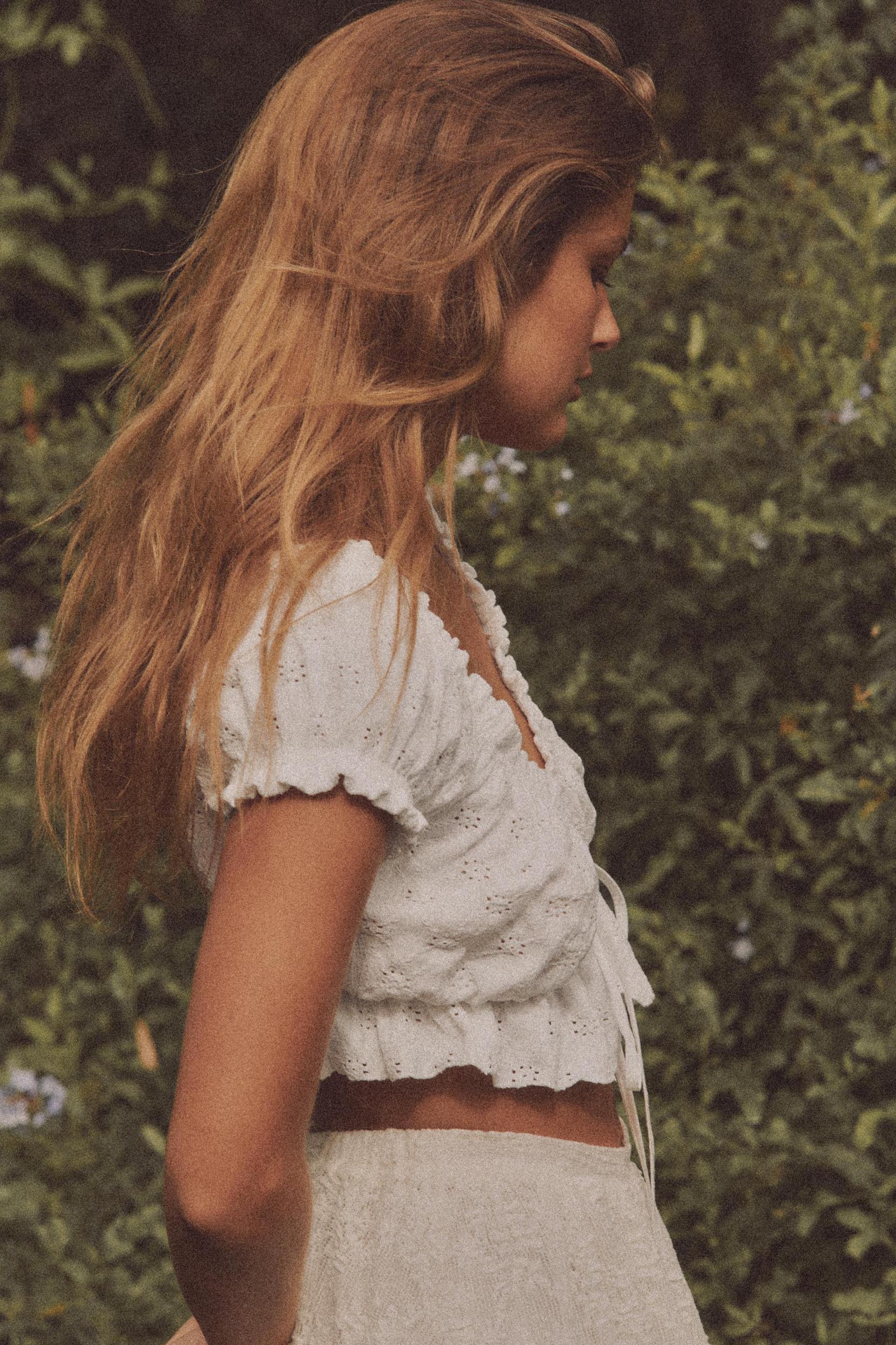 RUFFLED CROP TOP Product Image