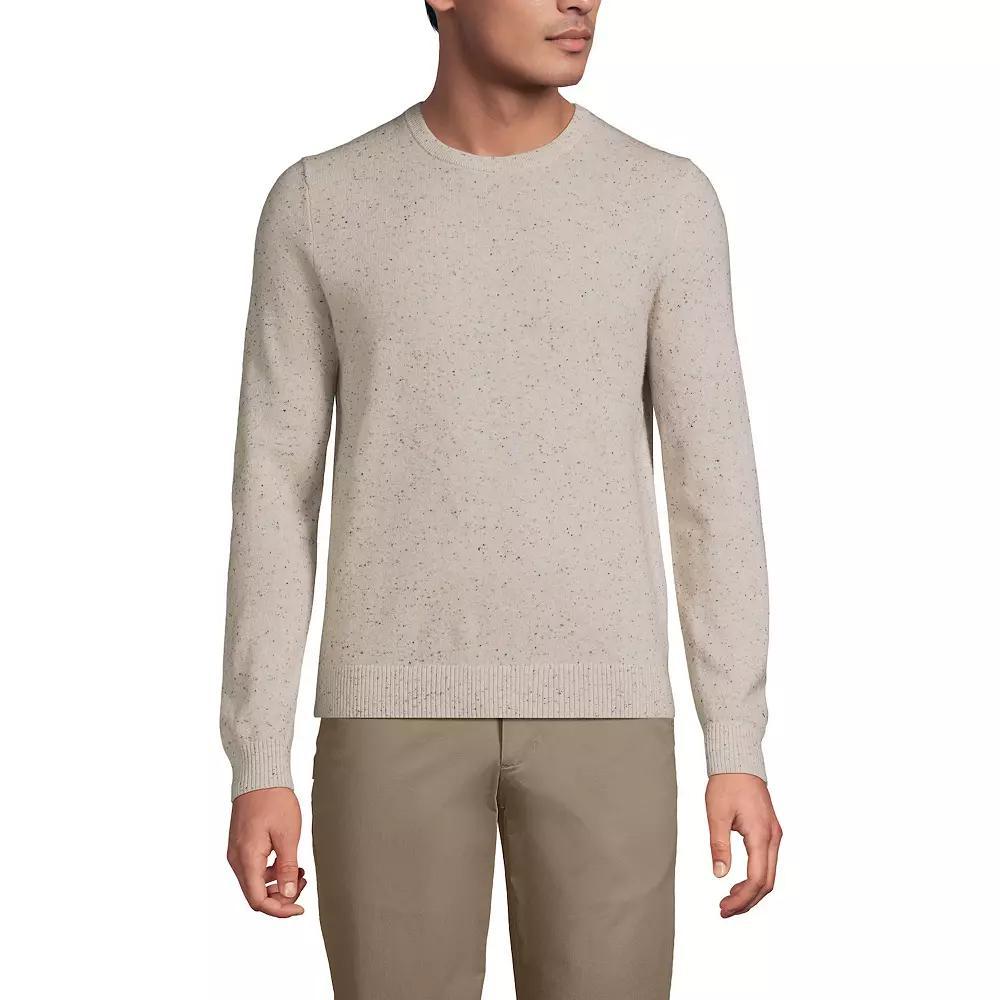 Men's Lands' End Fine-Gauge Cashmere Crewneck Sweater,  Product Image