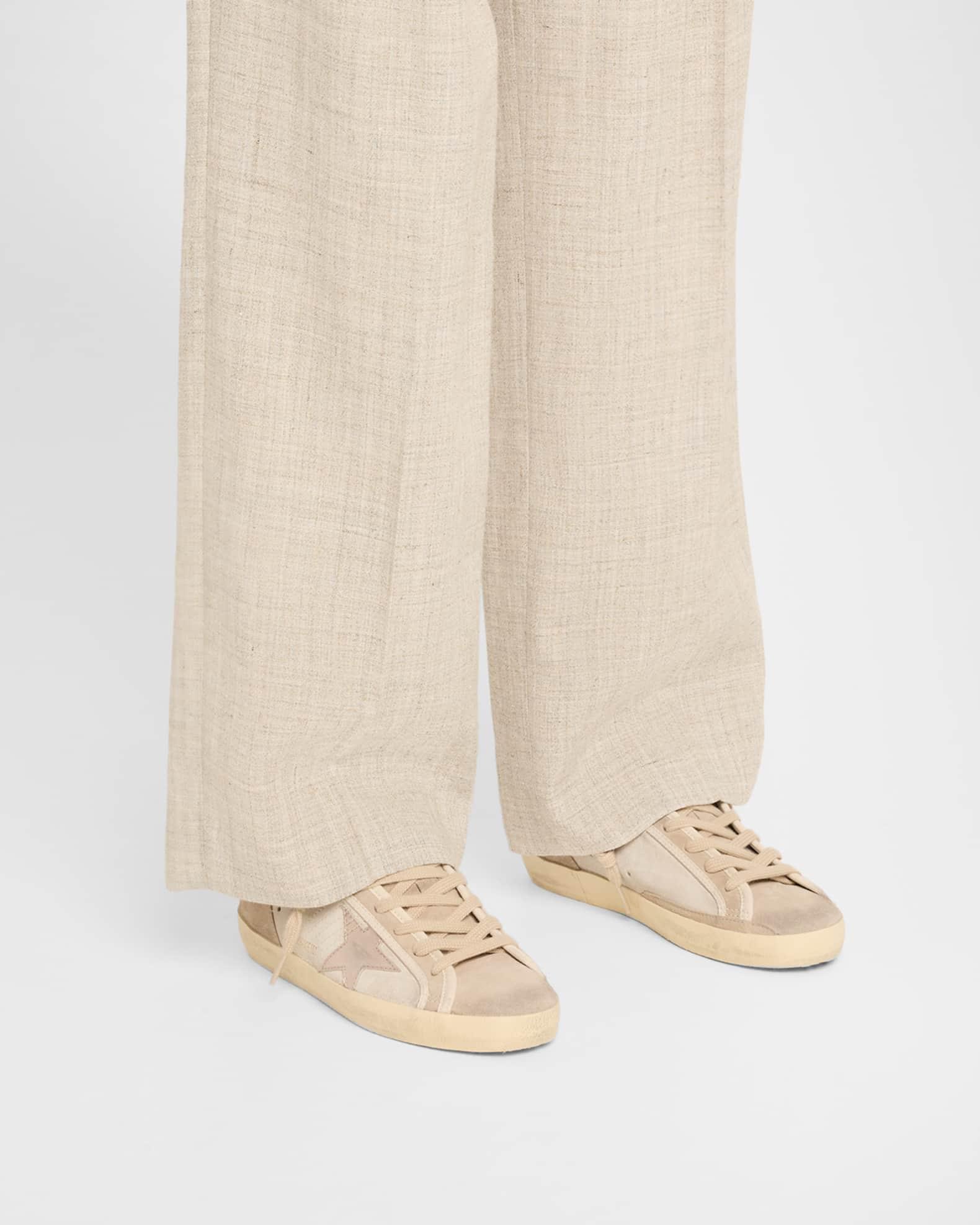 Superstar Mixed Leather Low-Top Sneakers Product Image