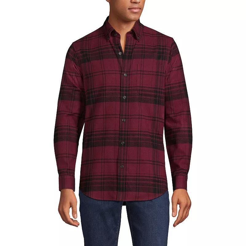 Men's Lands' End Traditional-Fit Flagship Flannel Shirt,  Product Image