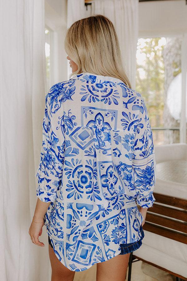 Capri Coast Floral Button Up Product Image