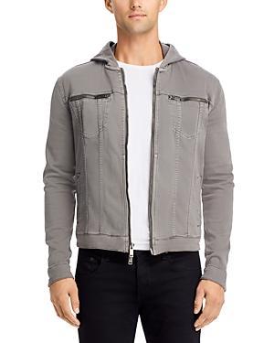 John Varvatos Star Usa Hooded Zip-Front Knit Jacket Product Image