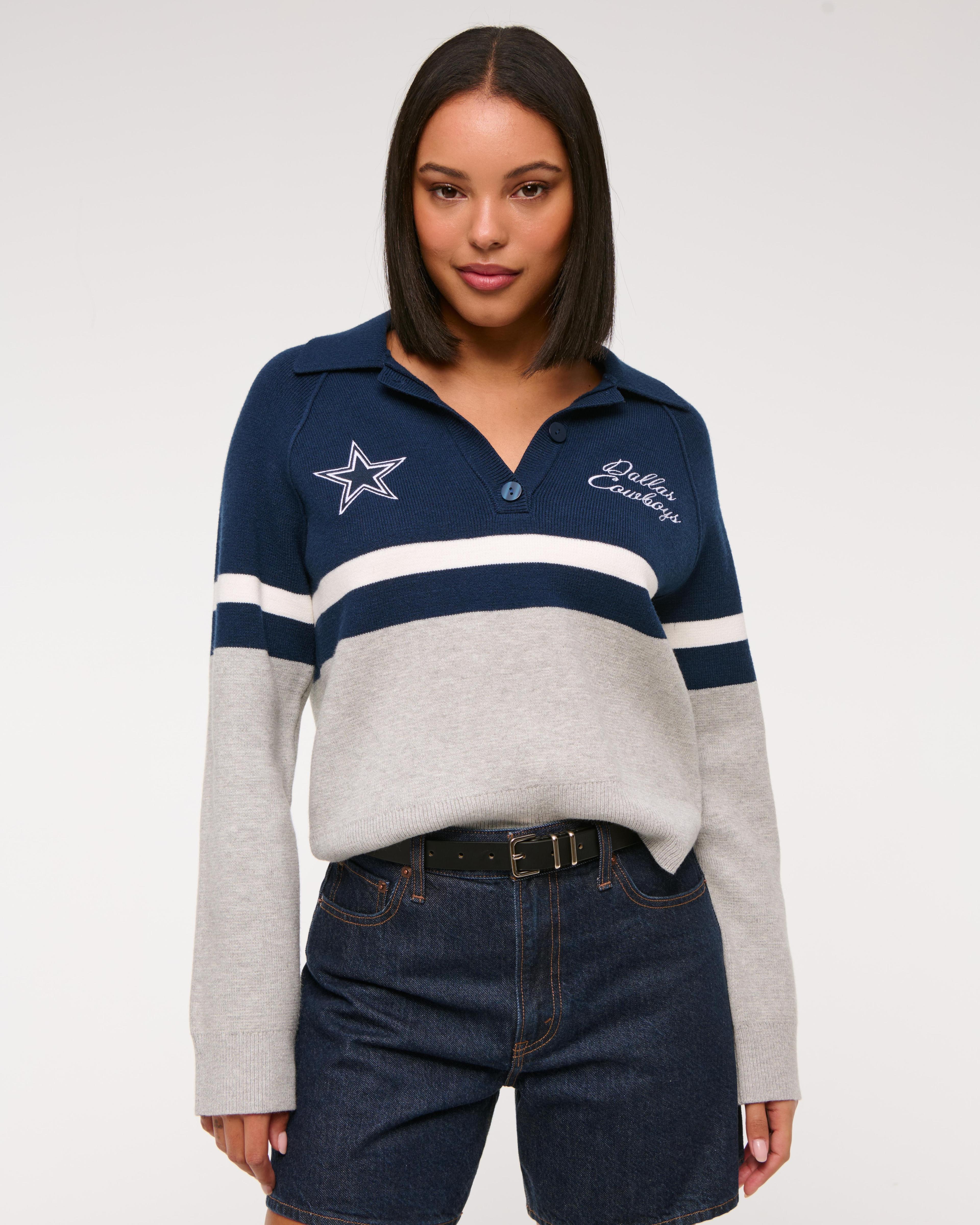 Dallas Cowboys LuxeLoft Sweater Polo Product Image