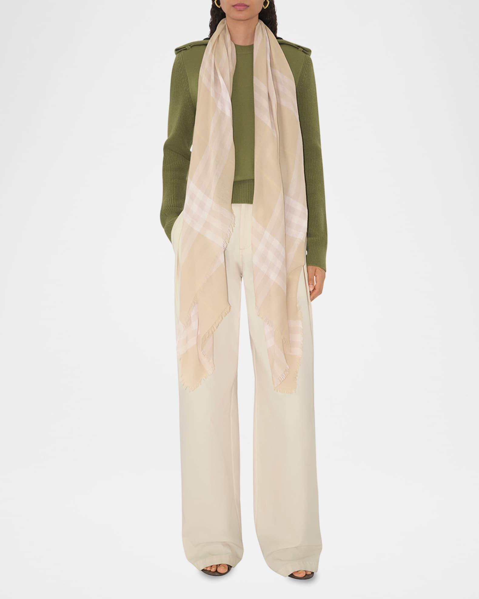 Giant Check Wool Scarf Product Image