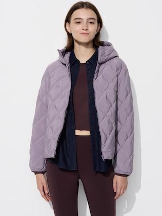 Womens PUFFTECH Parka Purple 2XS UNIQLO US Product Image