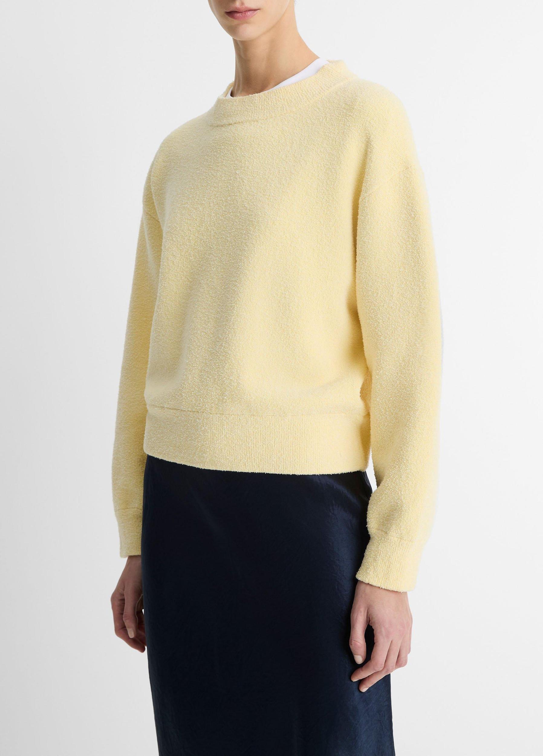 Structured Cotton-Blend Bouclé Sweater Product Image