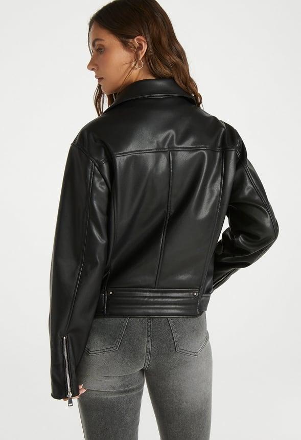 Faux Leather Jacket Product Image
