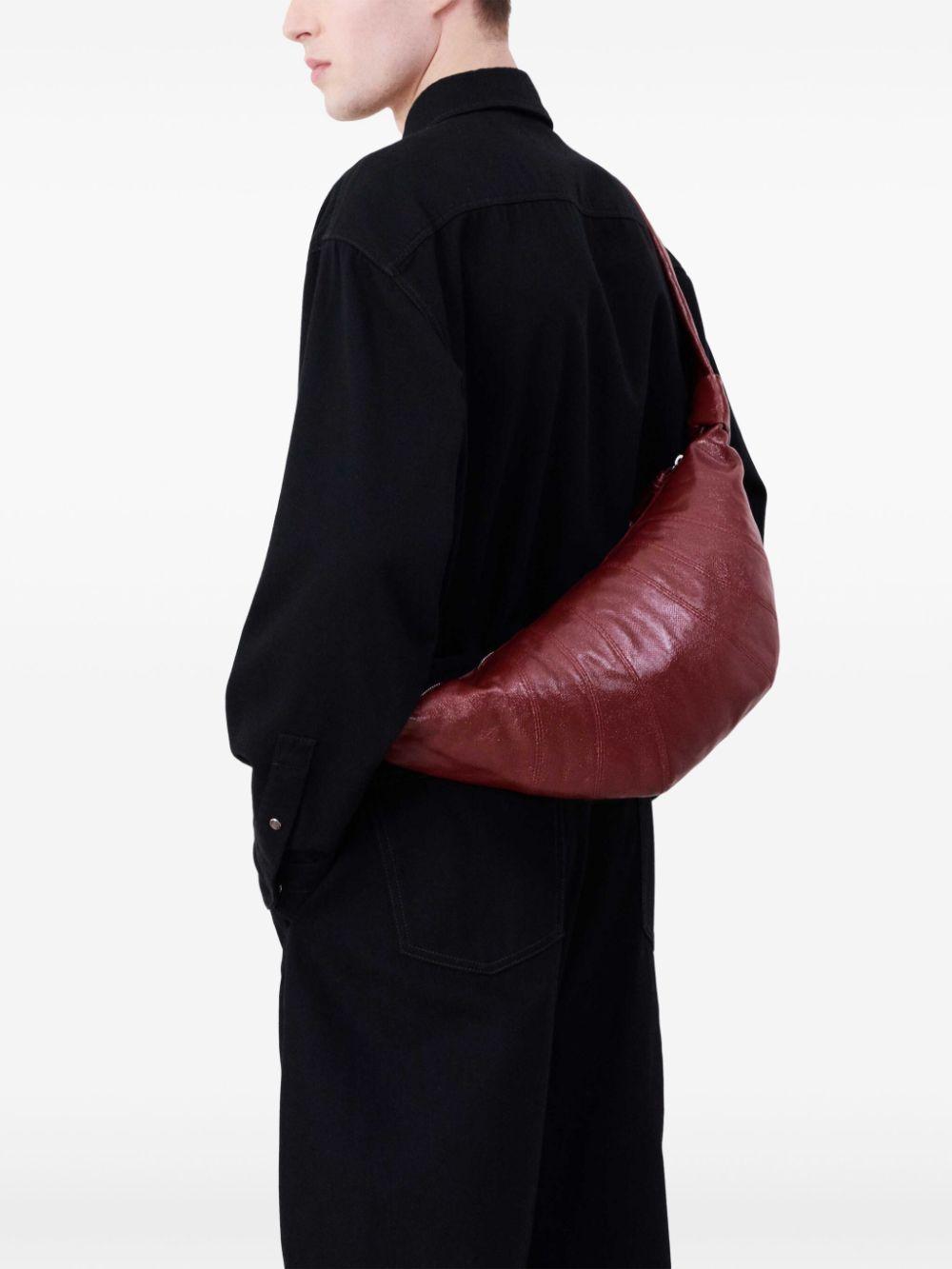 LEMAIRE Medium Croissant Cotton Bag In Red Product Image