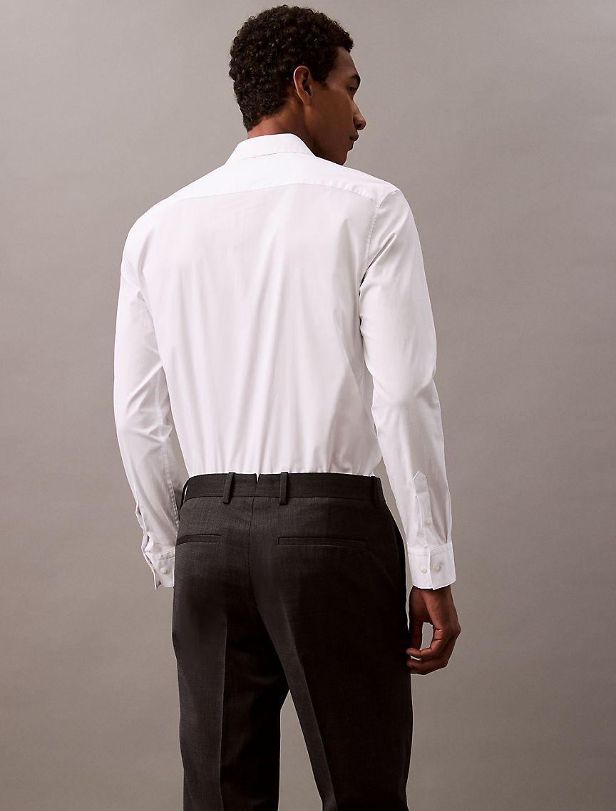 Wool Blend Tailored Slim Pants Product Image