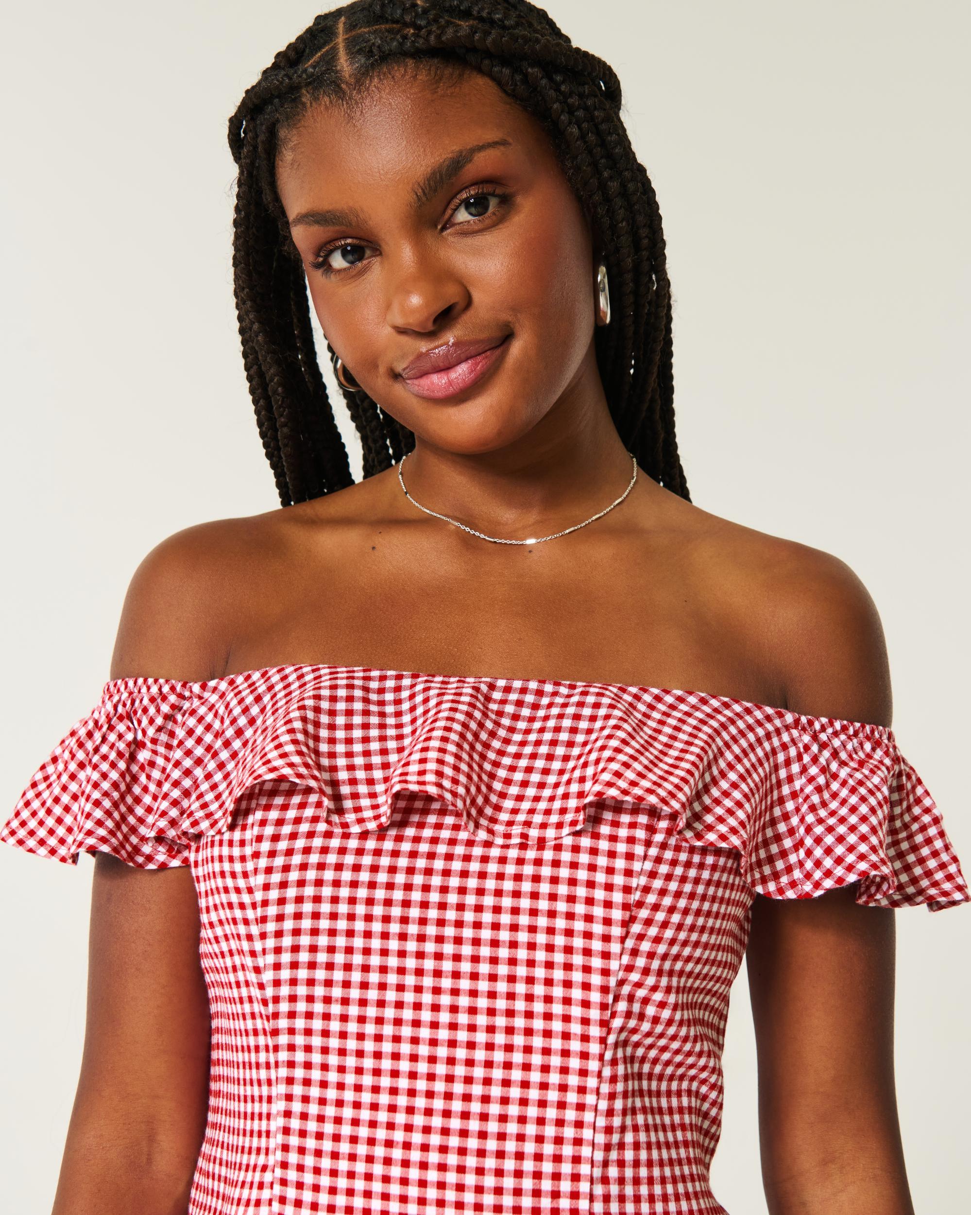 Off-the-Shoulder A-Line Dress Product Image