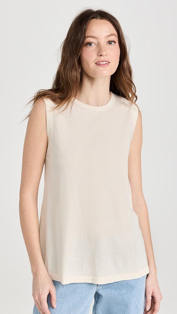 THE GREAT. The Sleeveless Crew Tank | Shopbop Product Image