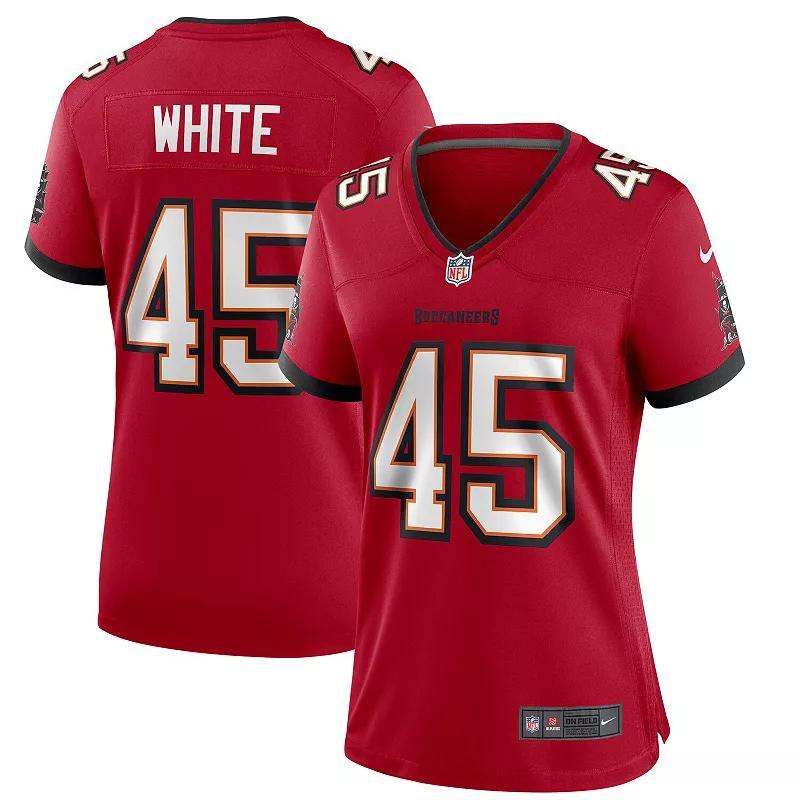 Women's Nike Devin White Red Tampa Bay Buccaneers Game Player Jersey, Size: Small Product Image