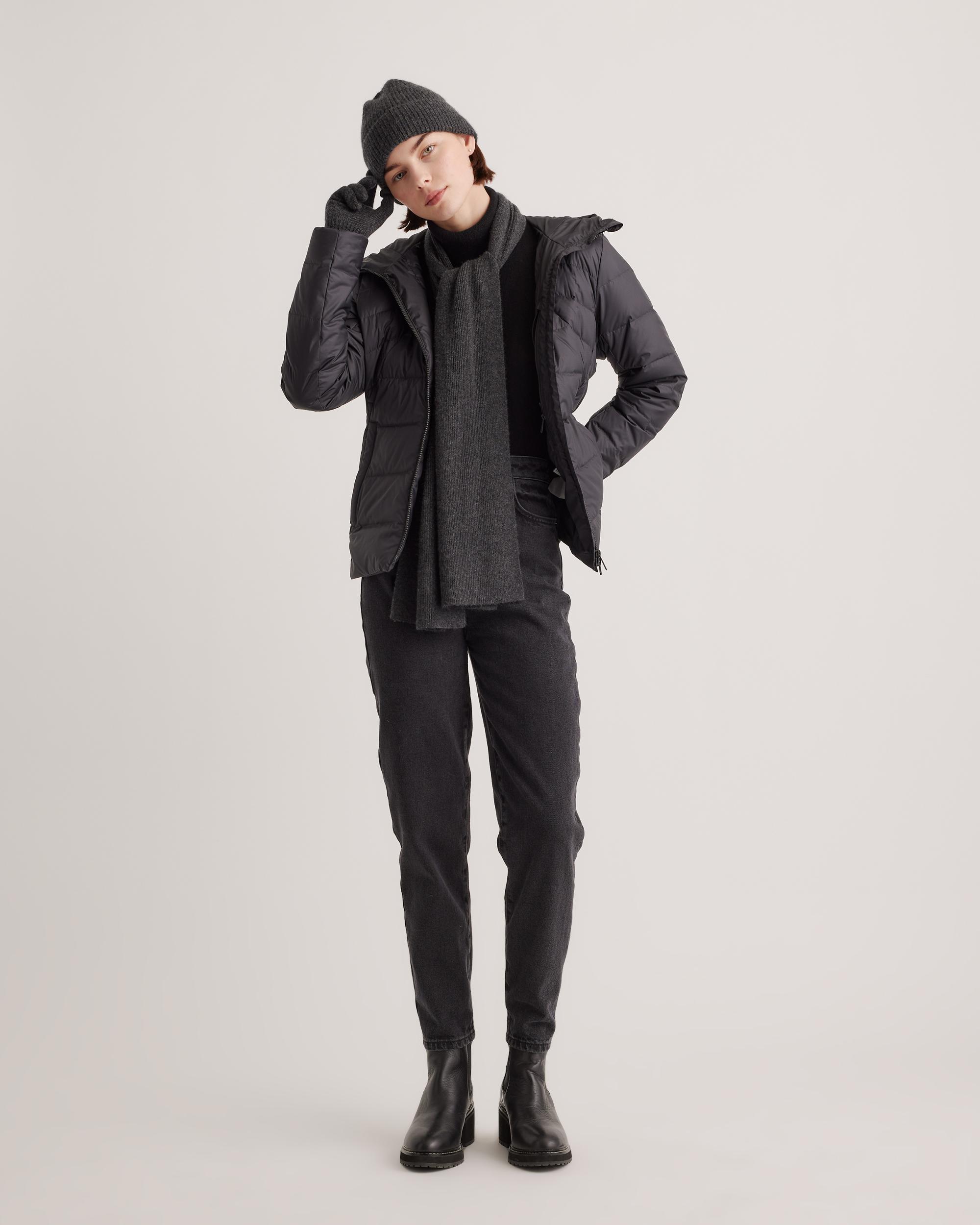 Quince | Women's Lightweight Down Packable Puffer Hooded Jacket Recycled Polyester Product Image