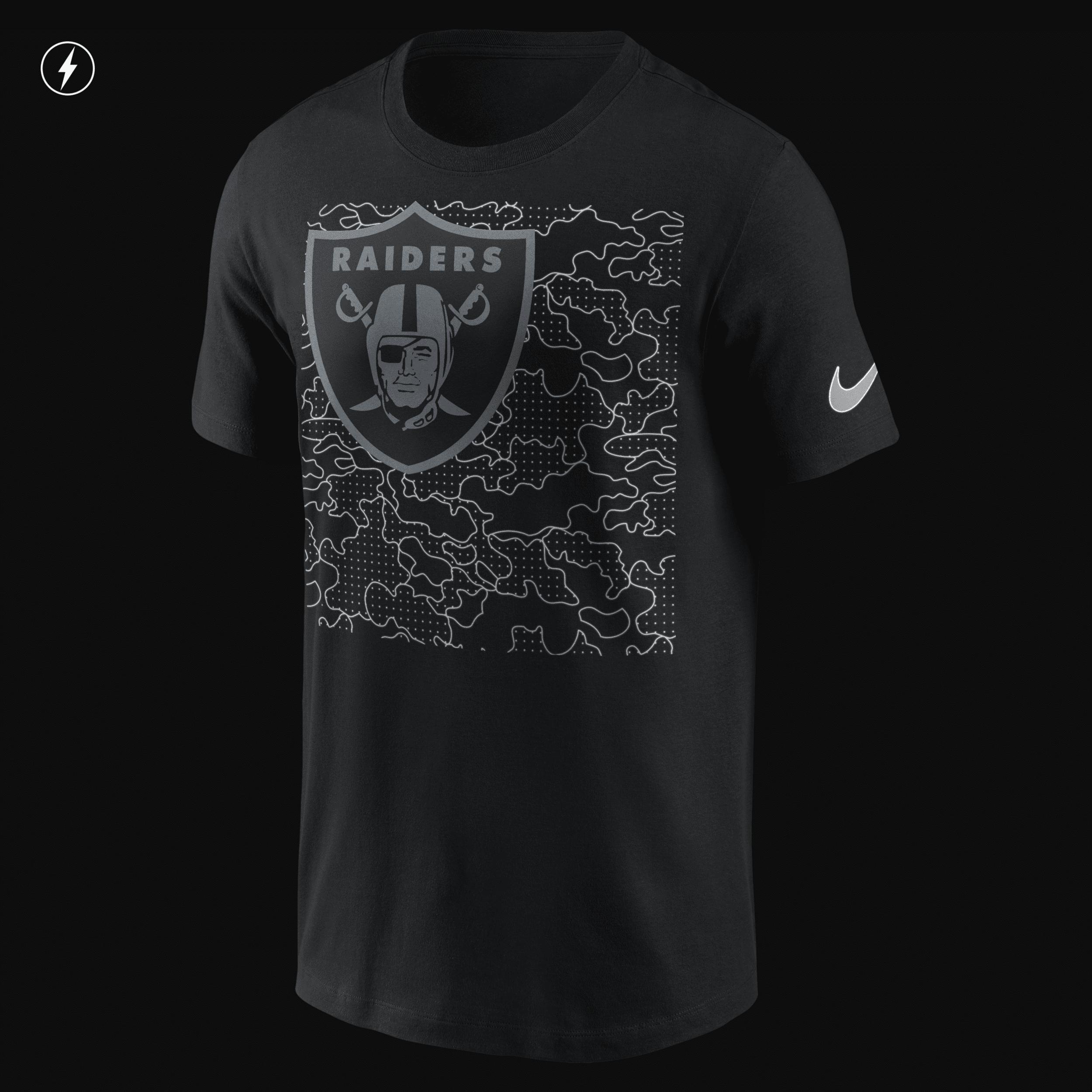 Mens Nike Black Las Vegas Raiders RFLCTV T-Shirt Product Image