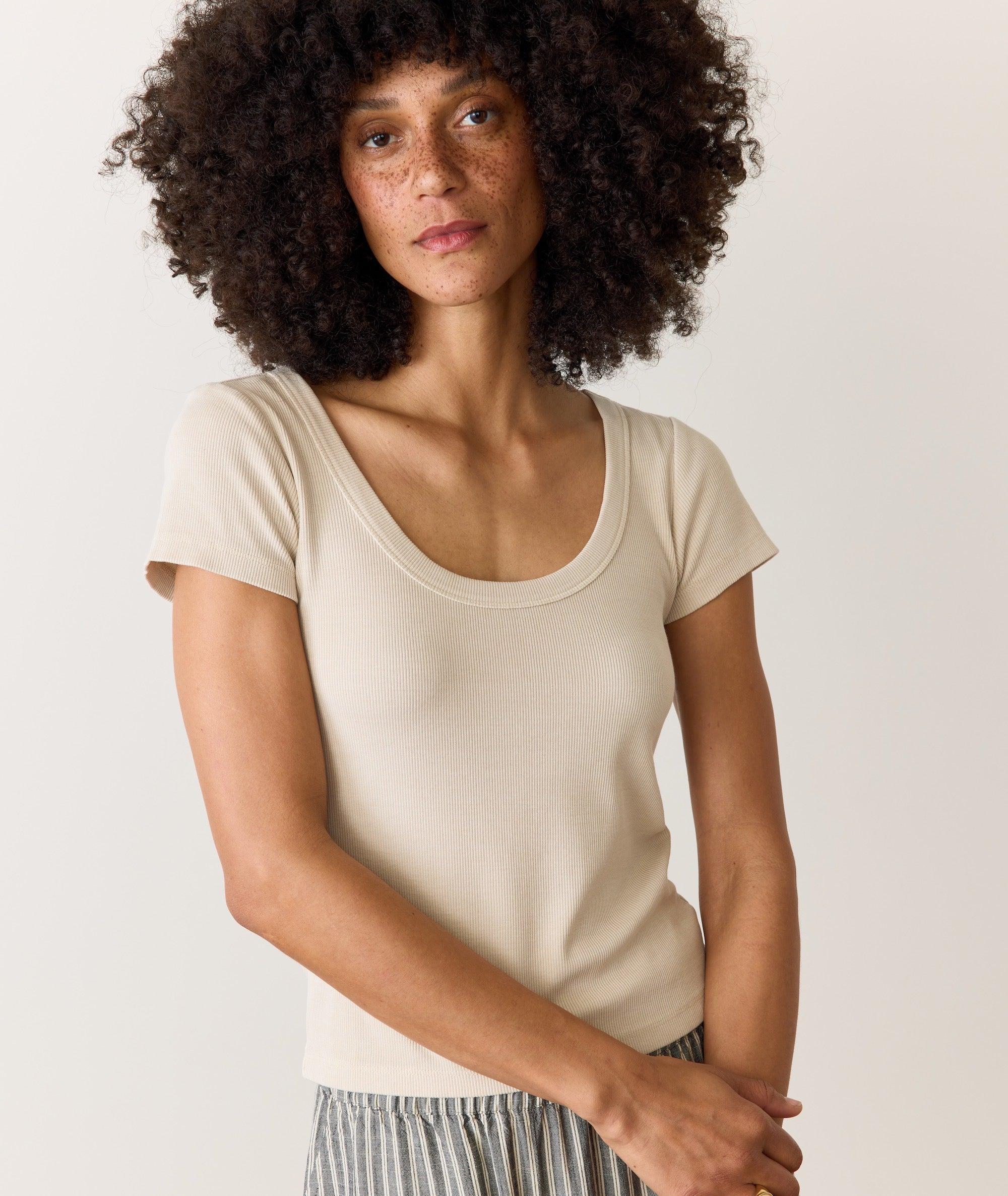 Lexi Rib Sun-In Scoop Tee Product Image