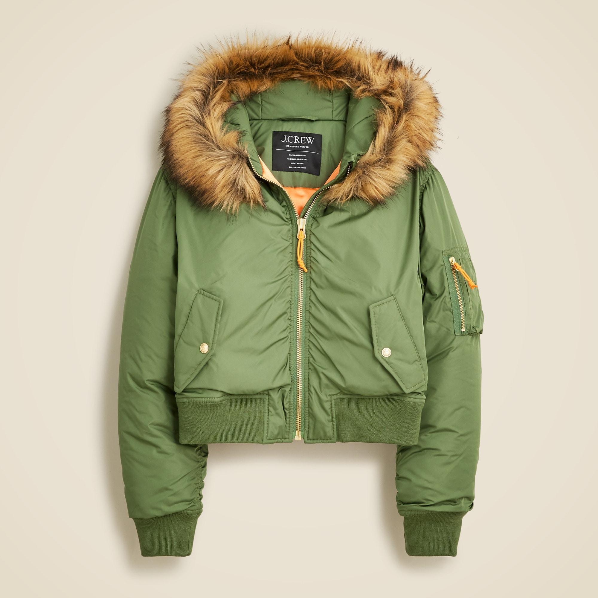 Ruched puffer jacket with PrimaLoft® Product Image