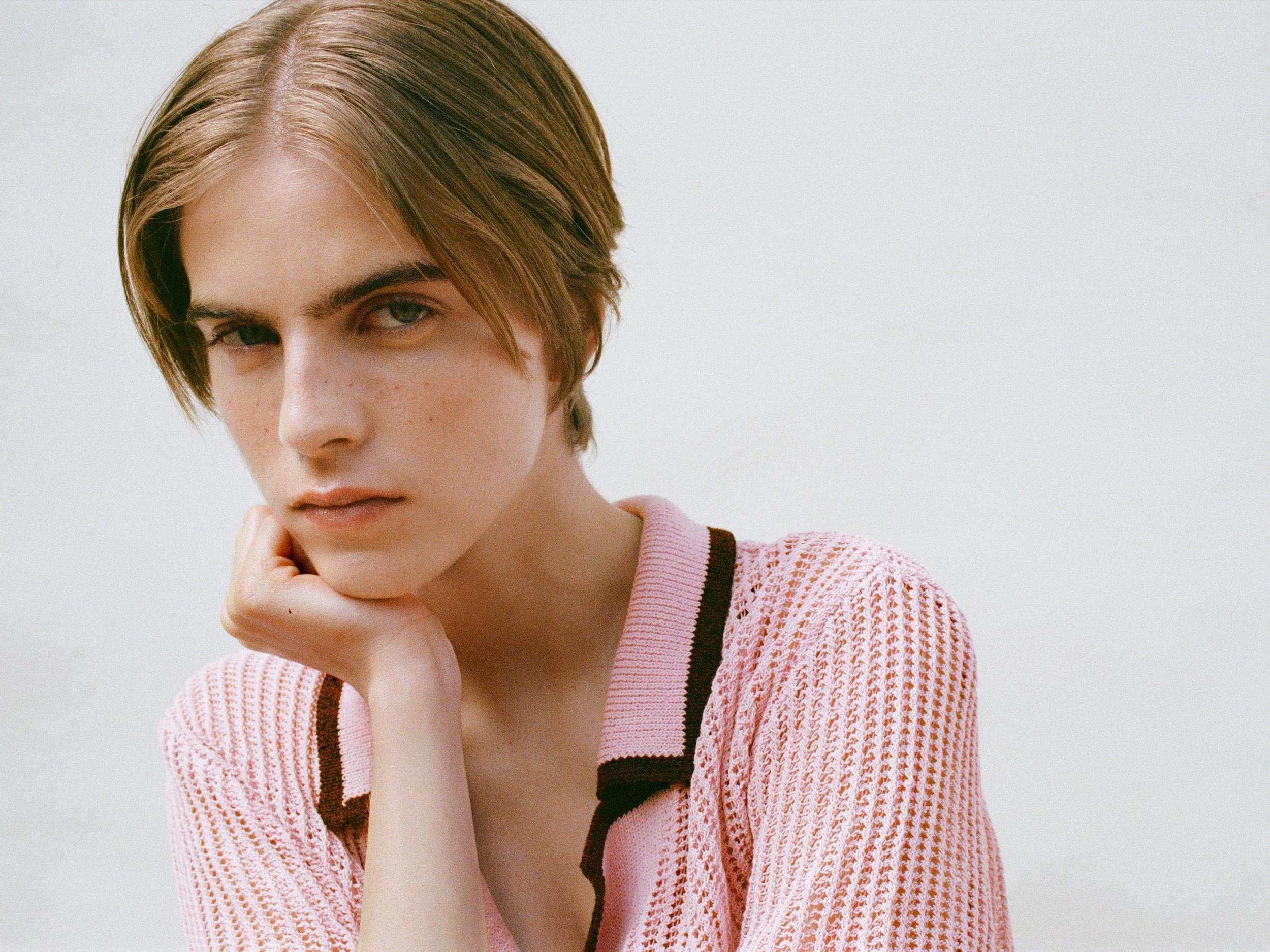 KNITTED POLO JACKET Product Image