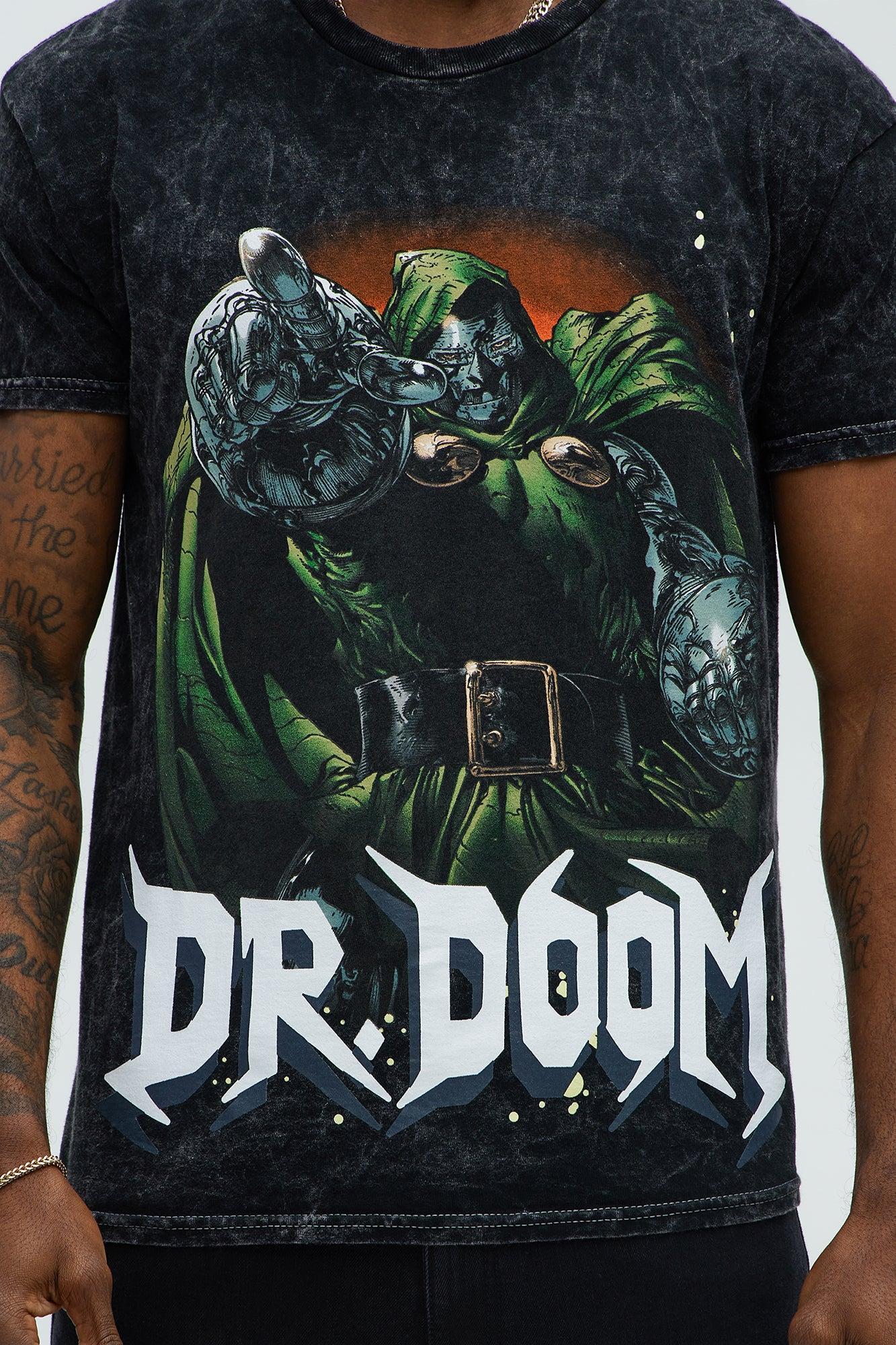 Marvel Dr. Doom Oversized Short Sleeve Tee - Black Wash Product Image