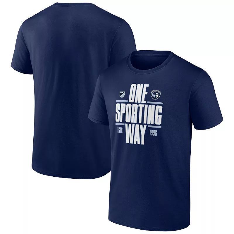 Mens Fanatics MLS Sporting Kansas City One Sporting Way Graphic Tee Blue Product Image