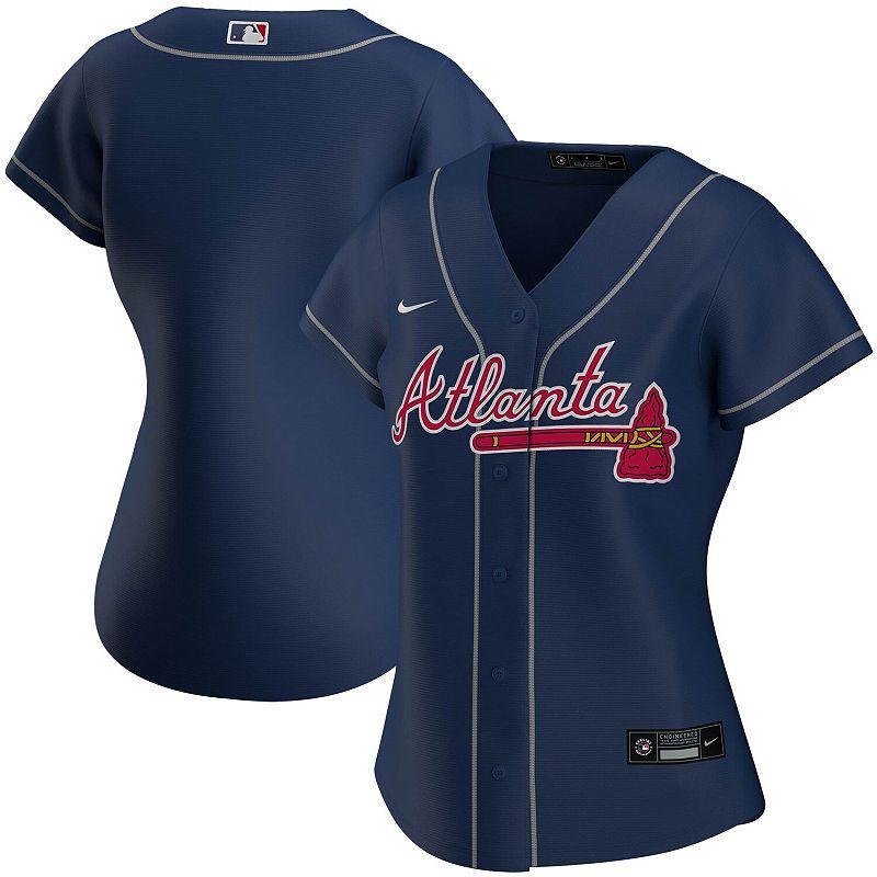 Womens Nike Atlanta Braves Alternate Replica Team Jersey Product Image