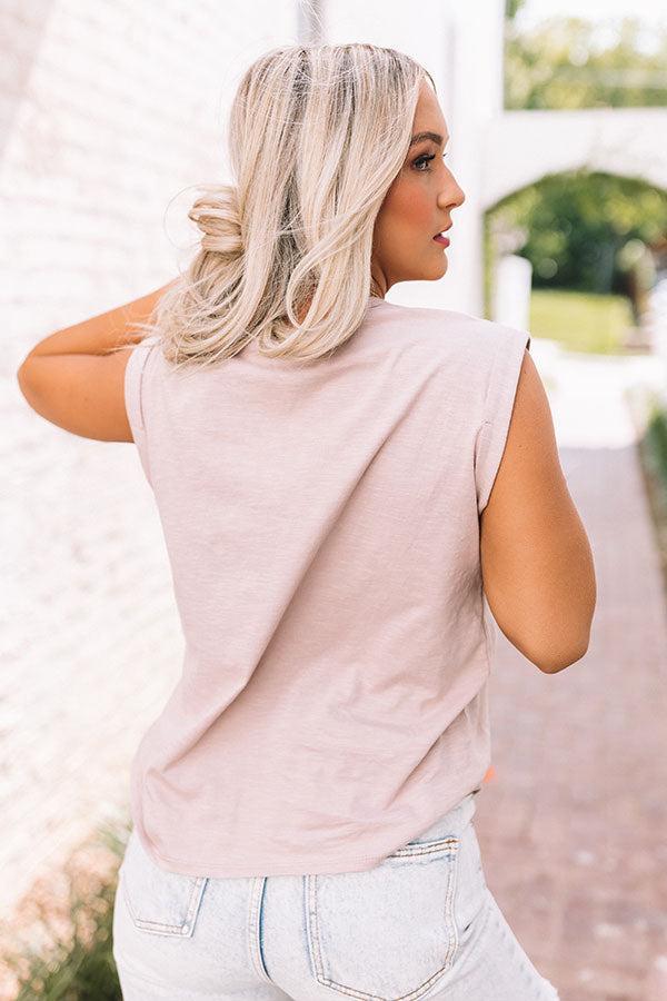 Epic Joy Shift Top In Iced Latte Product Image