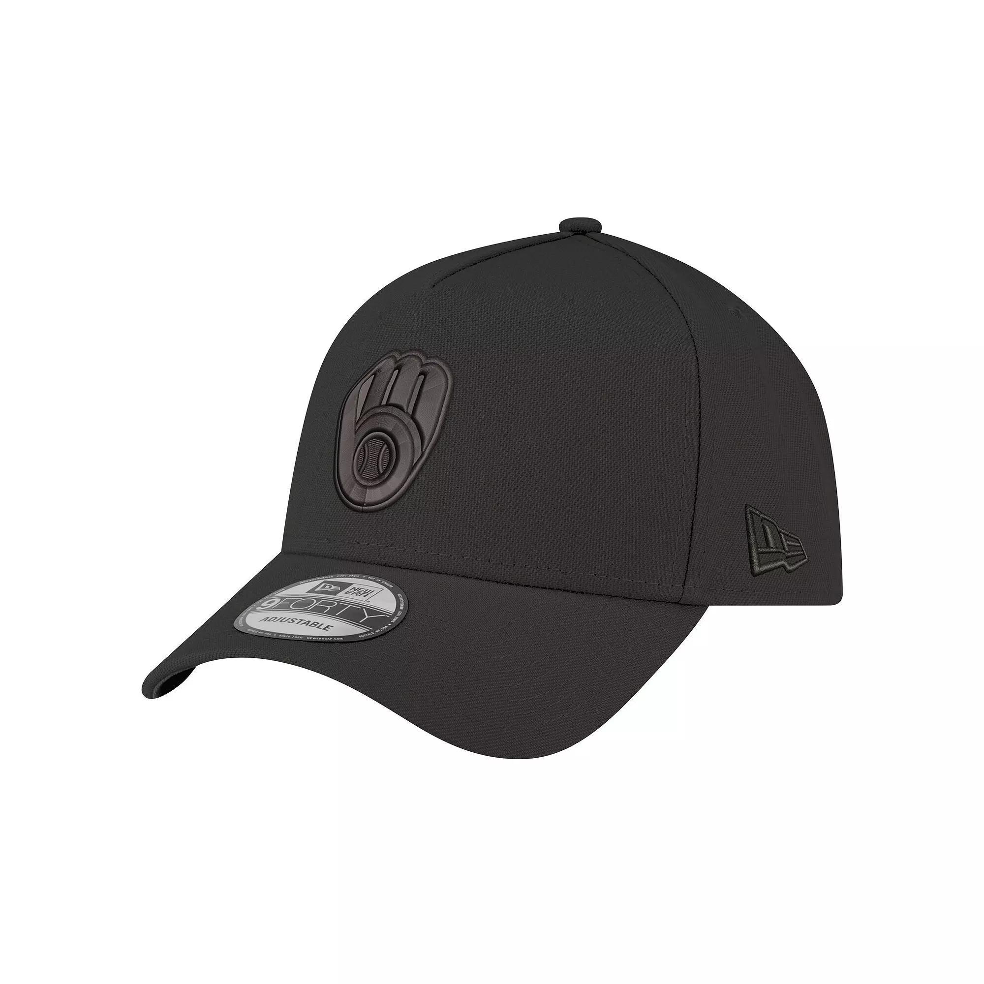 Mens New Era Milwaukee Brewers A-Frame 9FORTY Adjustable Hat Product Image