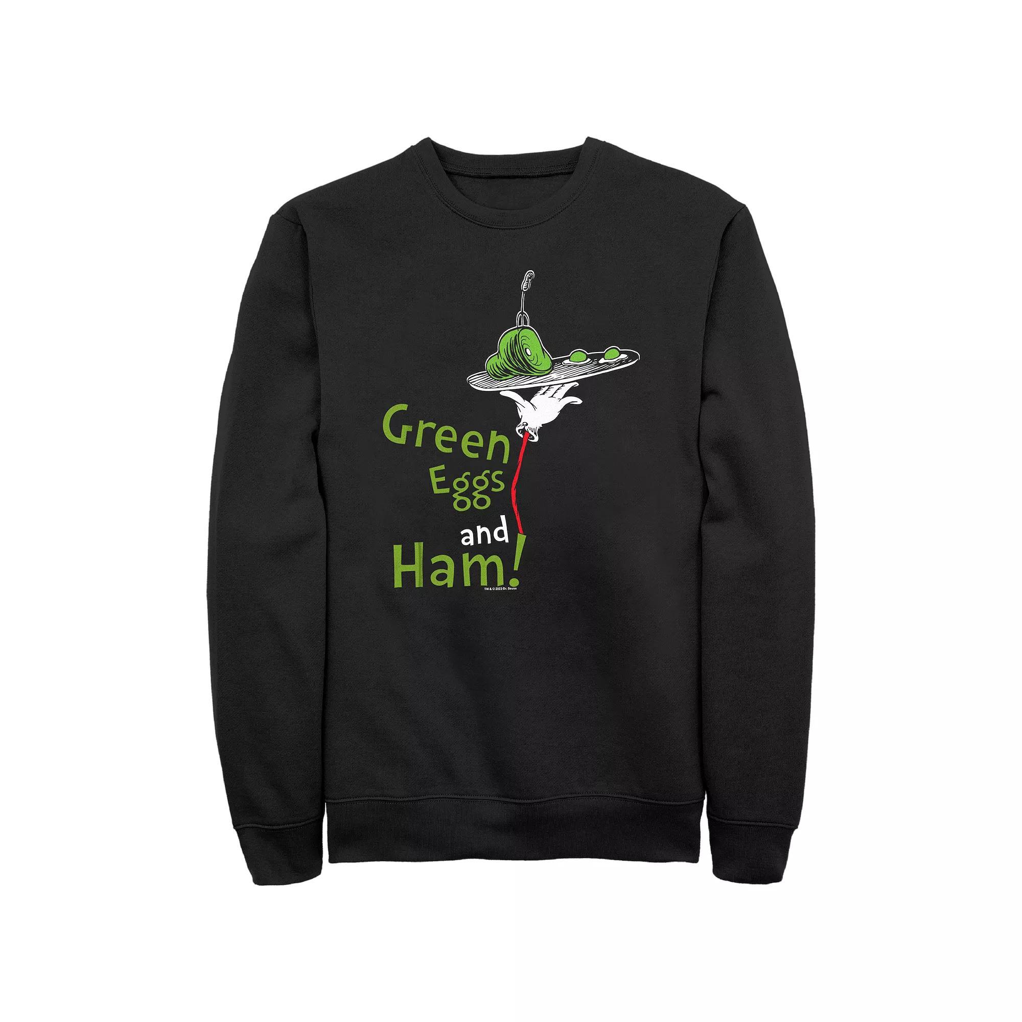 Men's Dr. Seuss Green Eggs And Ham Are Served Graphic Fleece,  Product Image