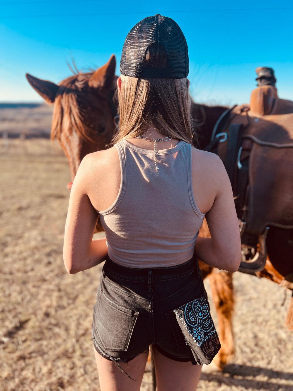 Saddle Up Embroidered Bandana Product Image