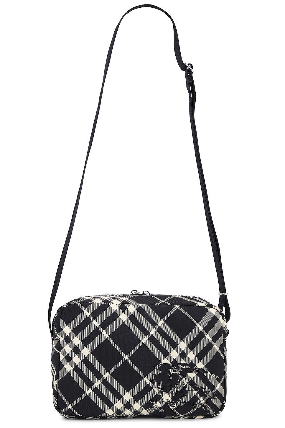 BURBERRY Ip Check Crossbody Bag In Black & Calico Product Image