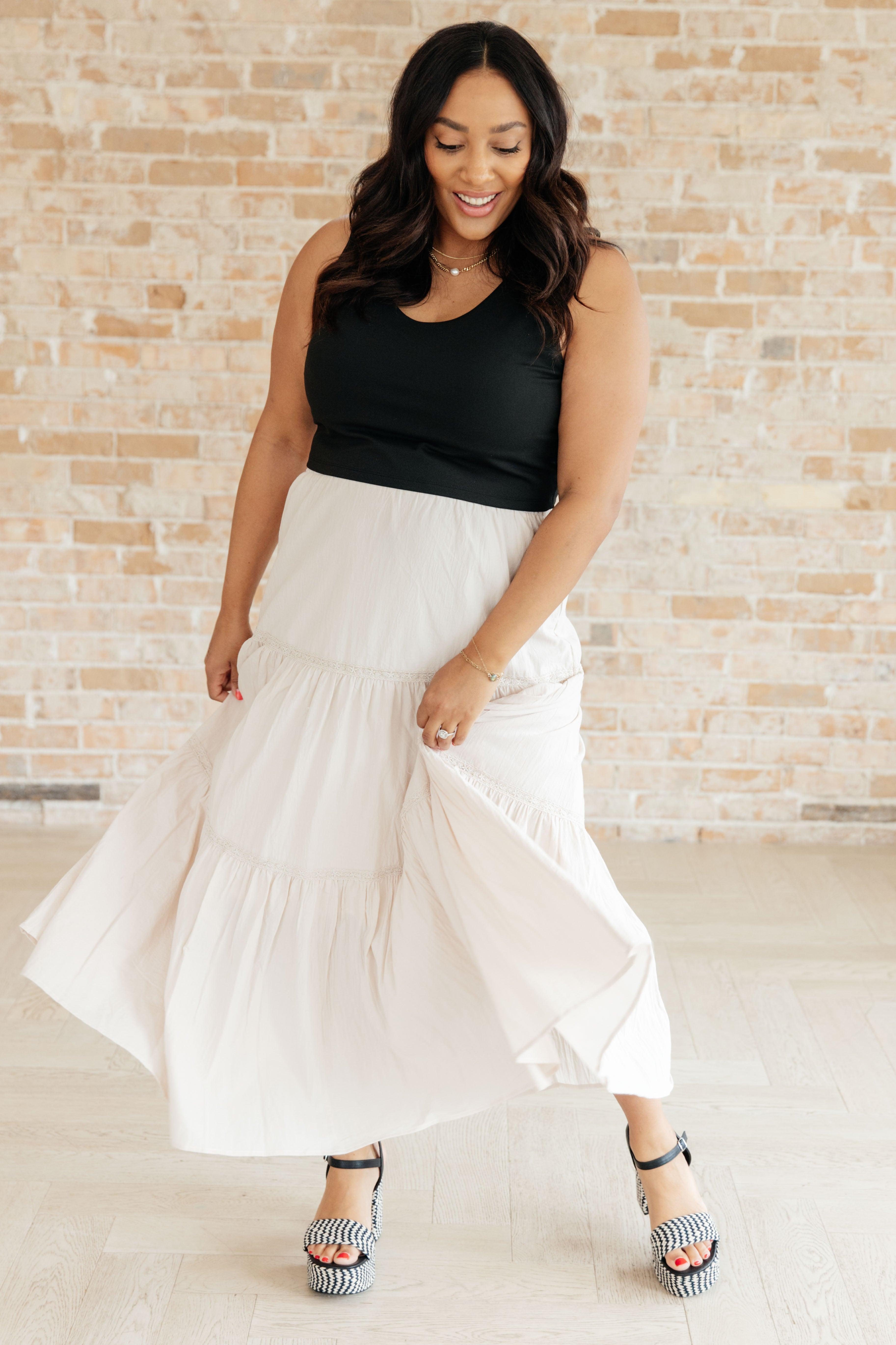 Let It Begin Tiered Maxi Skirt Product Image