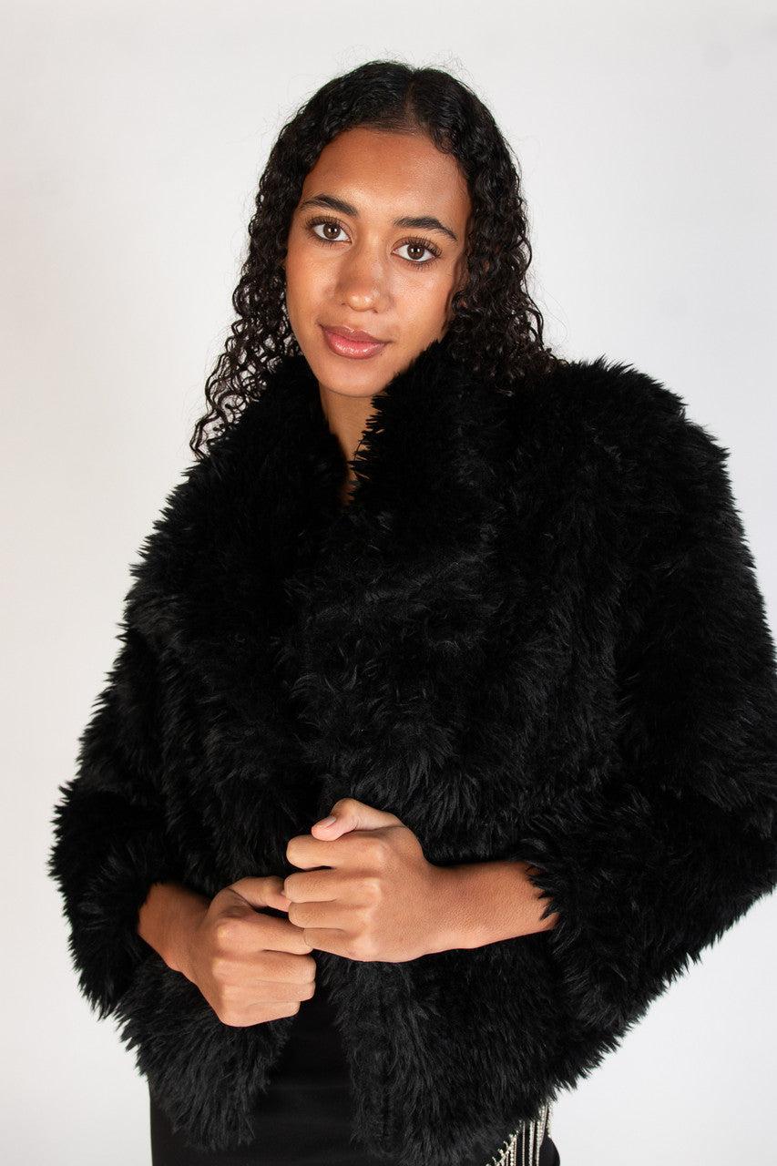 Shag Faux Fur Jacket Product Image