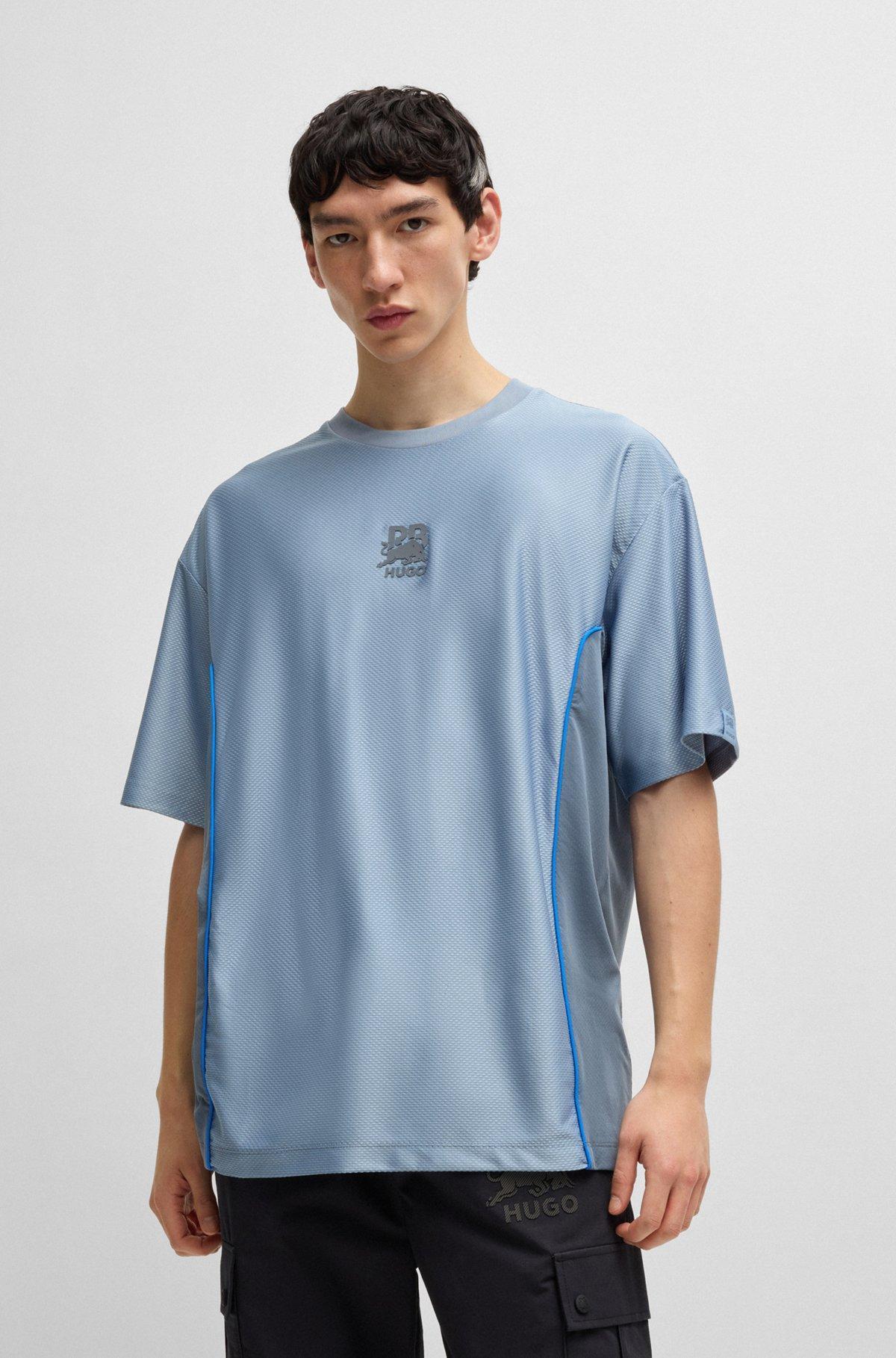 HUGO x RB structured-jersey T-shirt with piping details Product Image
