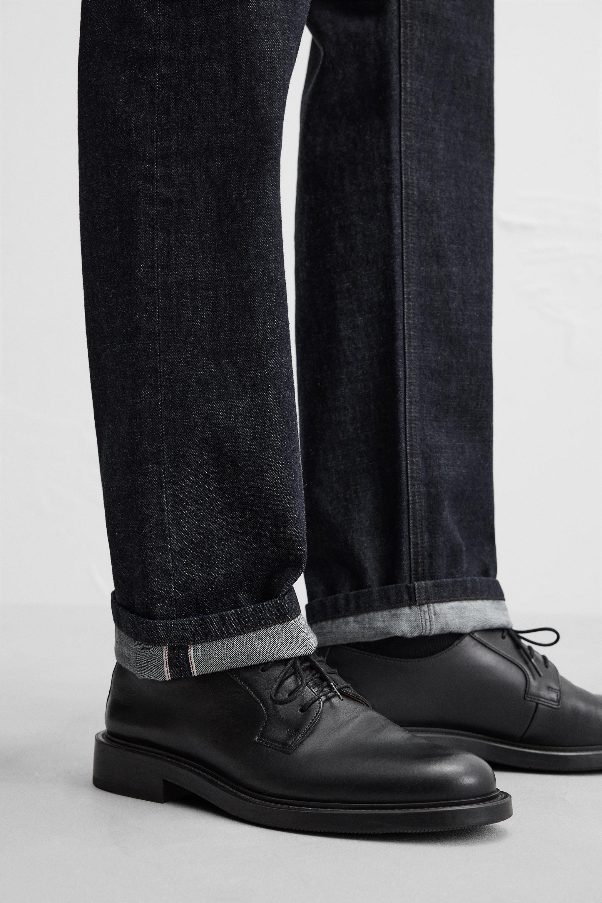 STRAIGHT FIT SELVEDGE JEANS Product Image