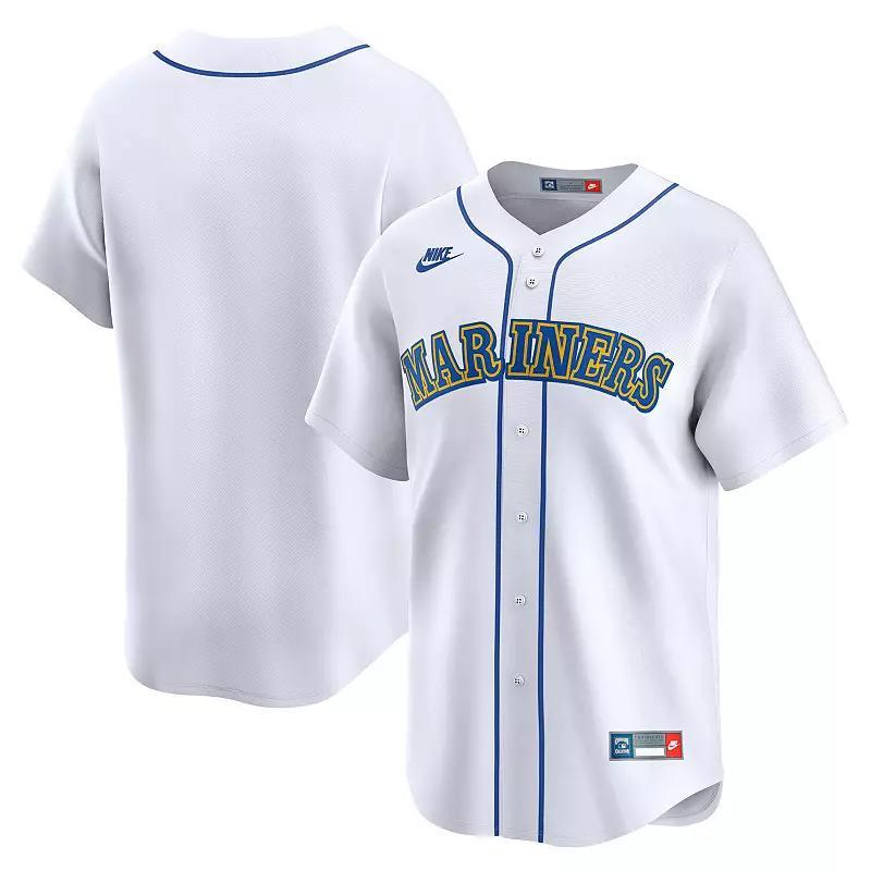 Men's Nike White Seattle Mariners Cooperstown Collection Limited Jersey, Size: Large Product Image