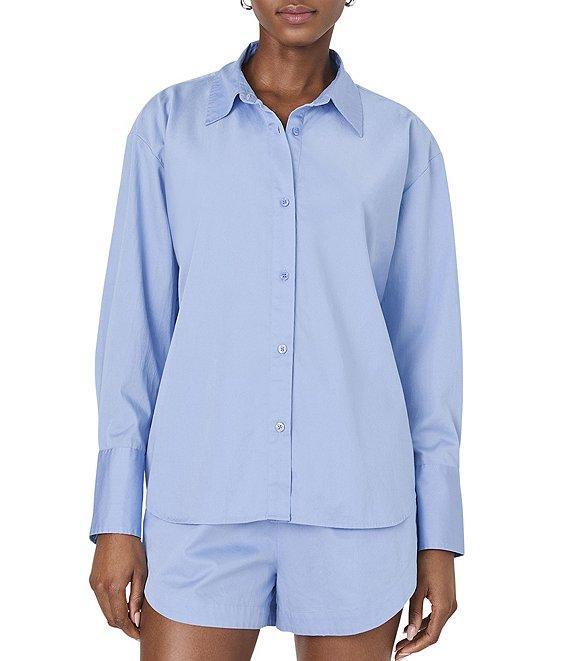 French Connection Alexis Collared Long Sleeve Button Down Shirt Product Image