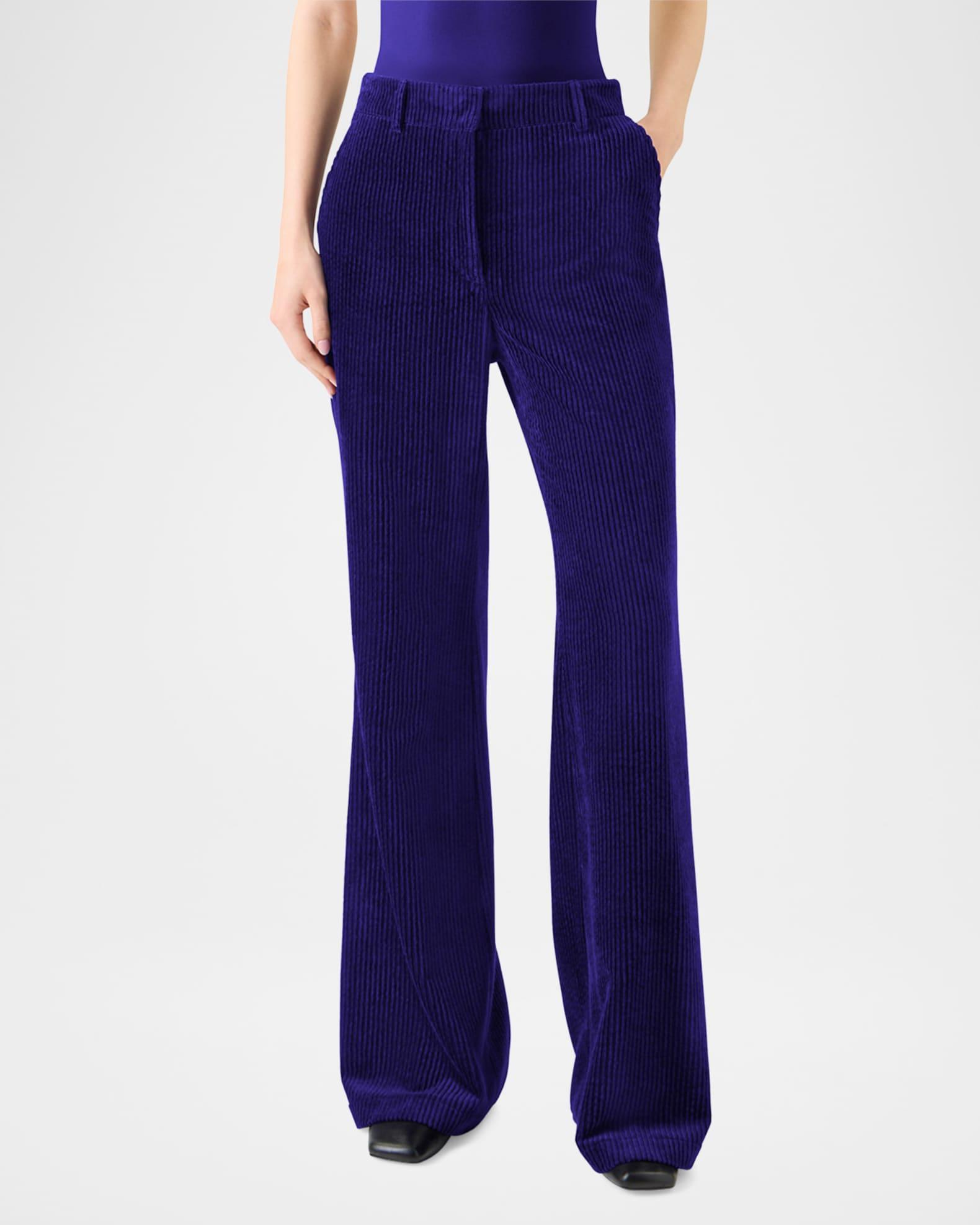 Celia Washed Corduroy Bootcut Pants Product Image
