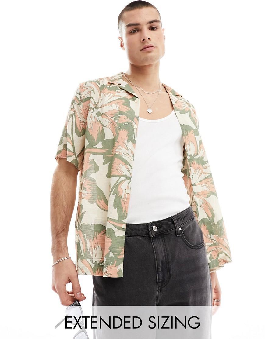 ASOS DESIGN relaxed revere shirt Product Image