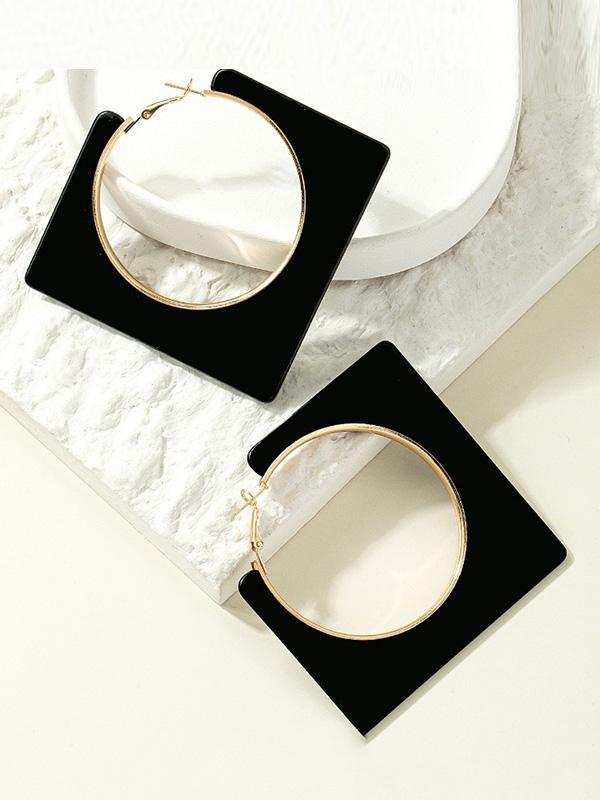Normcore Geometric Drop Earrings Product Image