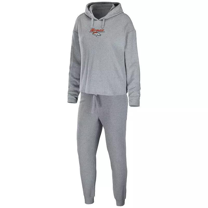 Womens WEAR by Erin Andrews Heather Gray St. Louis Cardinals Logo Pullover Hoodie & Pants Sleep Set Product Image