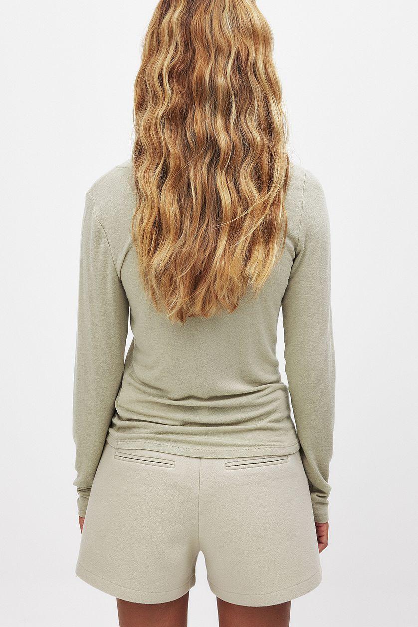 V-neck Long Sleeve Top Product Image