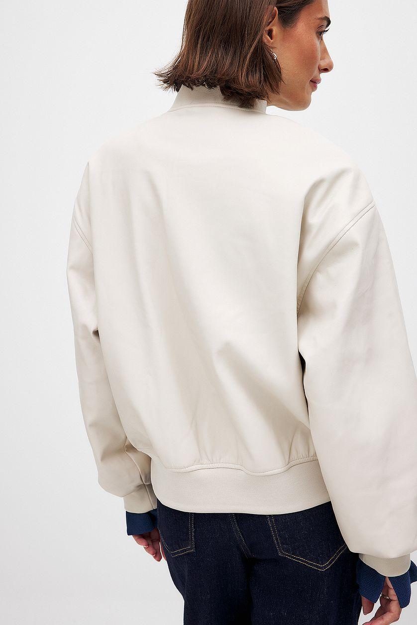 Pu Bomber Jacket Product Image