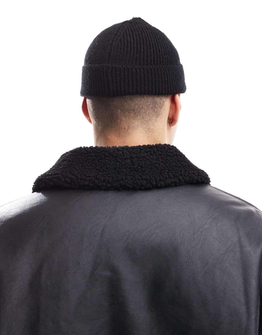 Bershka Beanie In Black Product Image