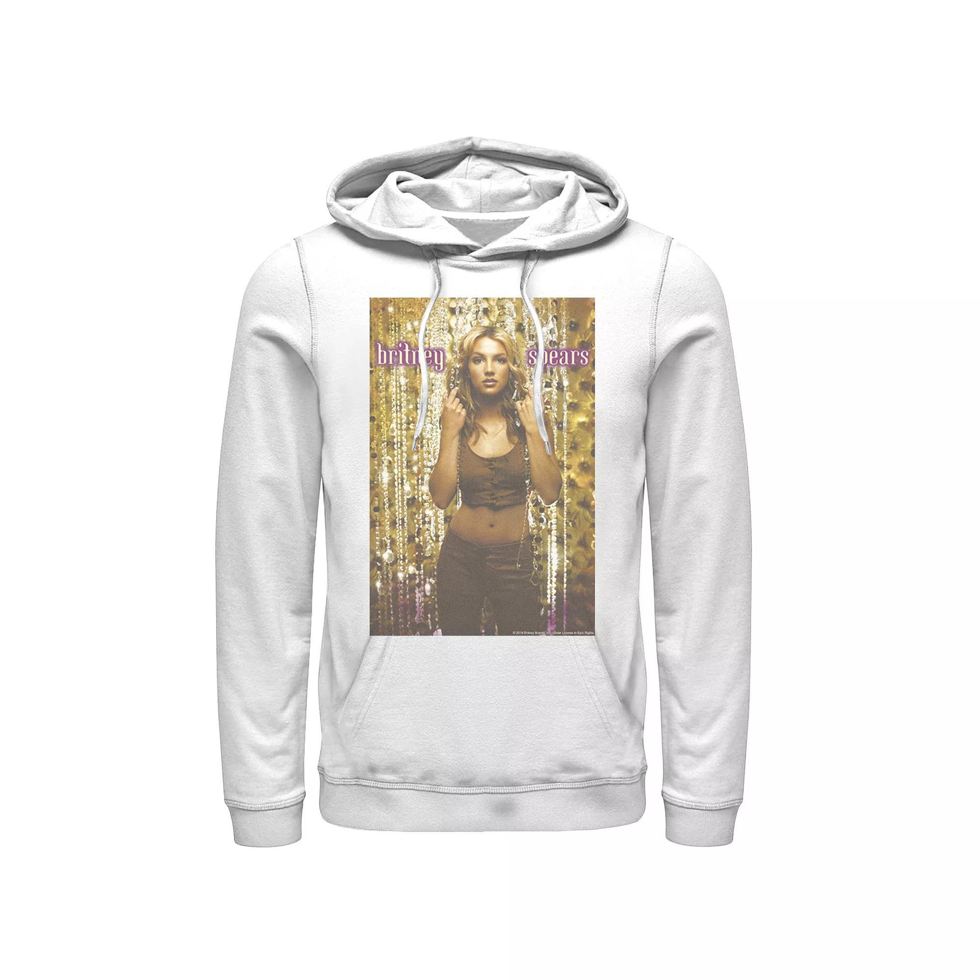 Men's Britney Spears Oops I Did It Again Postere Hoodie, Size: XXL, White Product Image