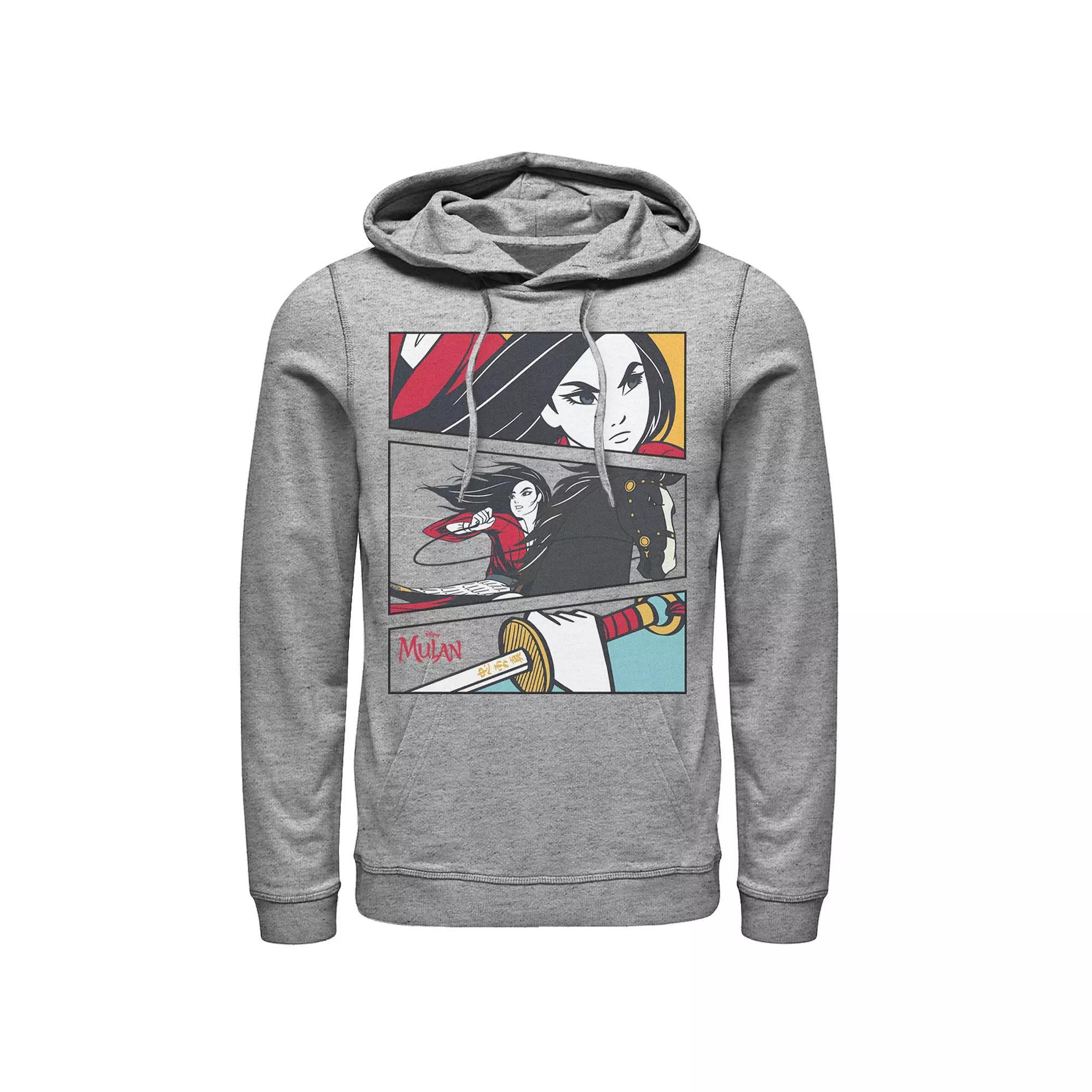 Disney's Mulan Comic Action Panels Men's Hoodie,  Product Image