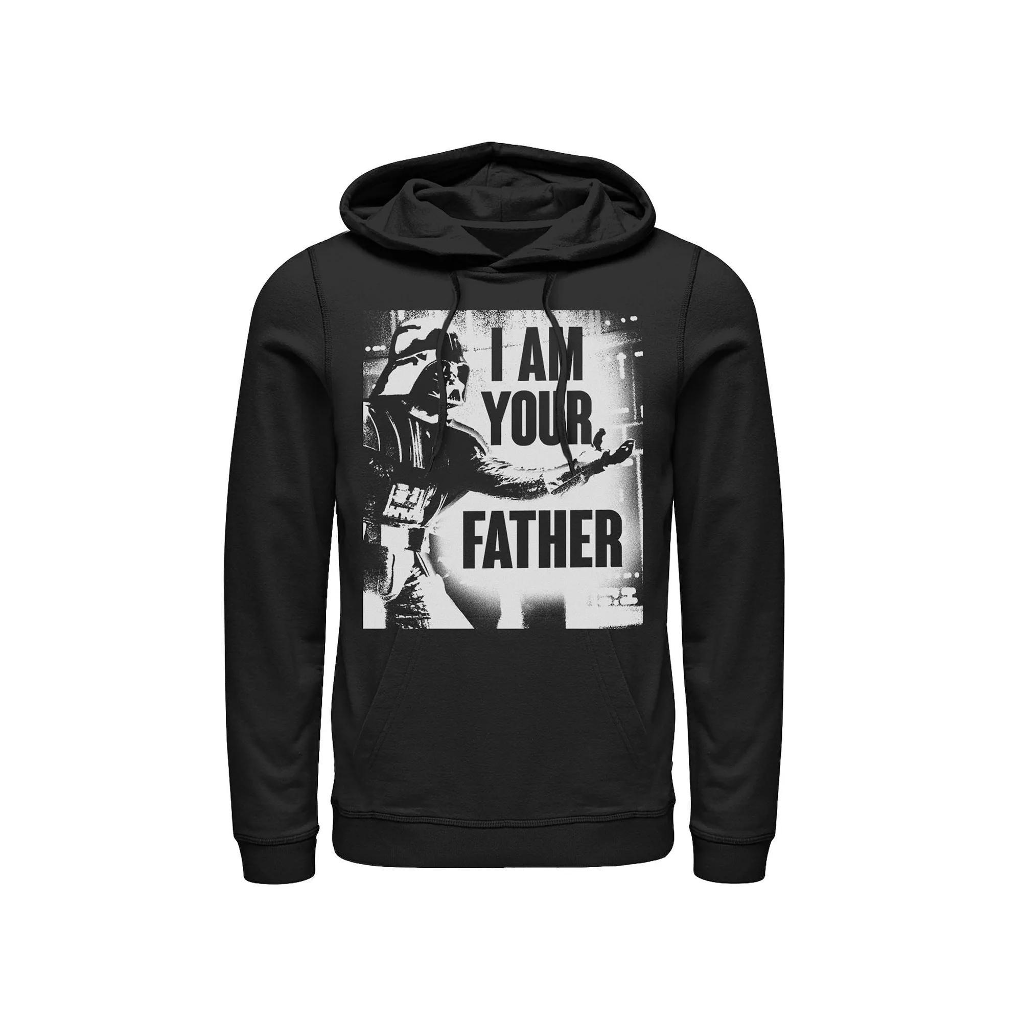 Men's Star Wars Darth Vader Your Father Dad Spray Paint Hoodie,  Product Image