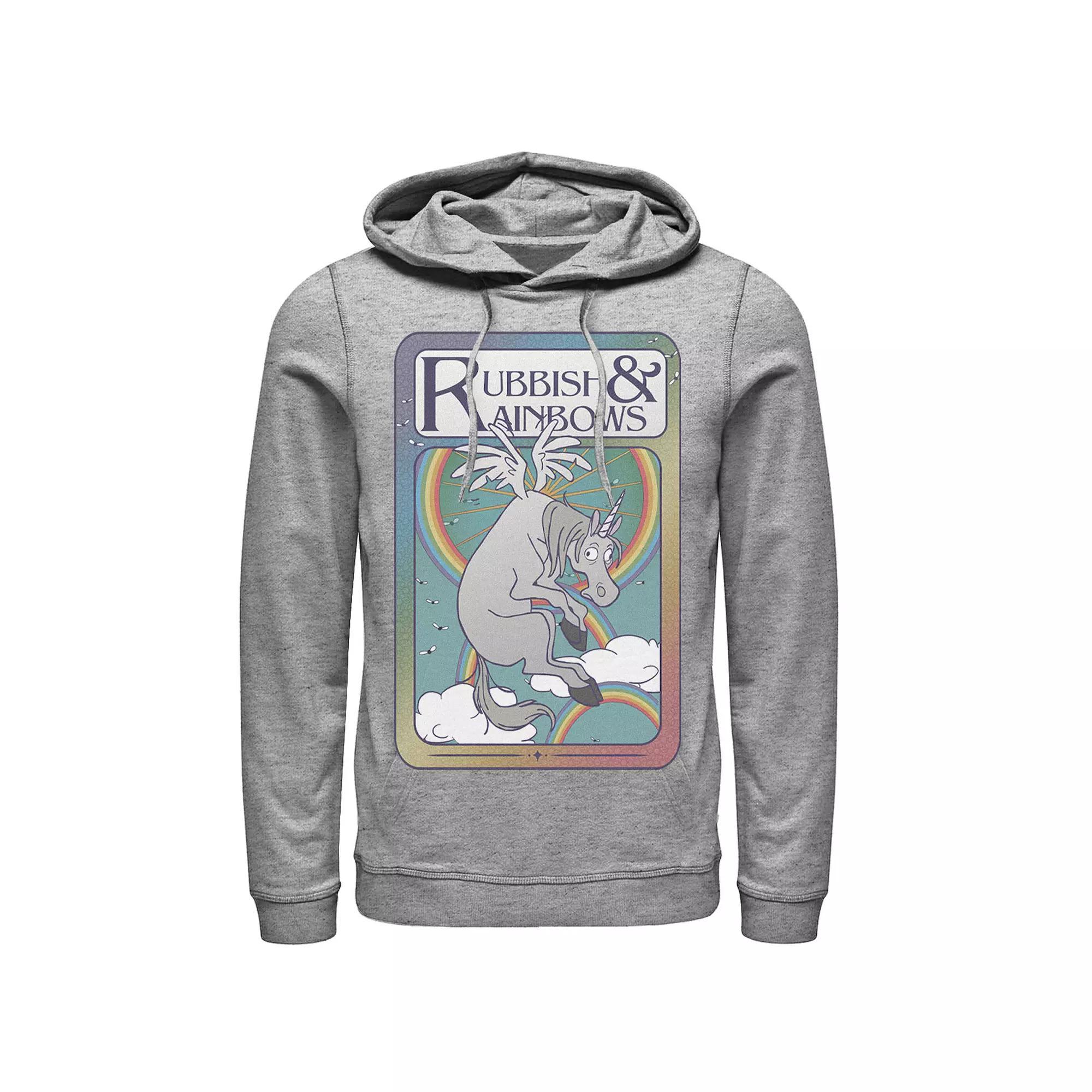 Men's Disney/Pixar Onward Rubbish & Rainbows Card Hoodie,  Product Image