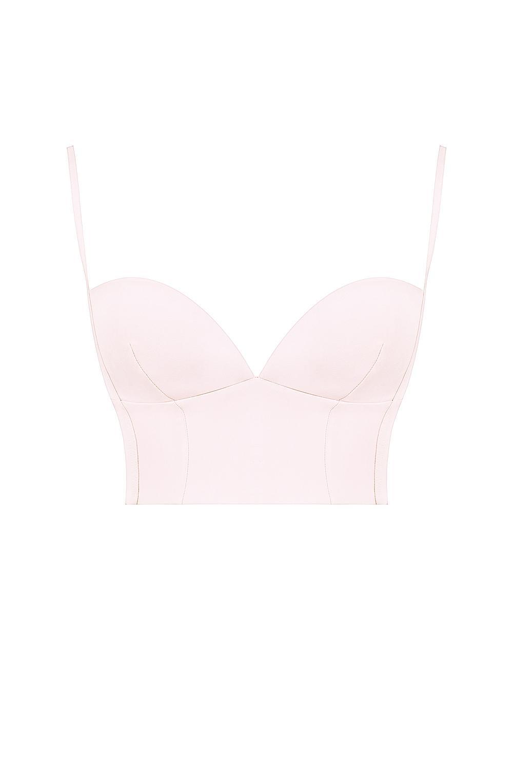 Pabla  ballerina pink cropped bralette top Product Image
