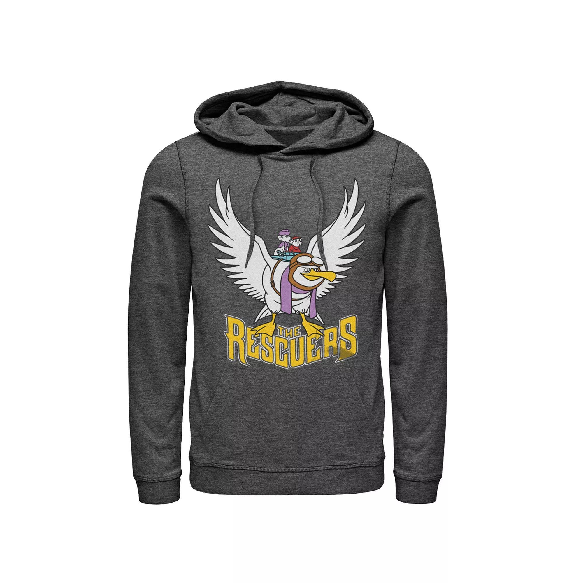 Disney's The Rescuers Orville Men's Ready For Flight Hoodie, Size: Small, Grey Heather Product Image